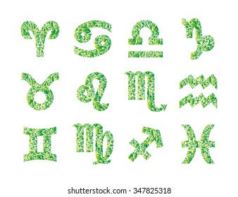 Zodiac sign - set