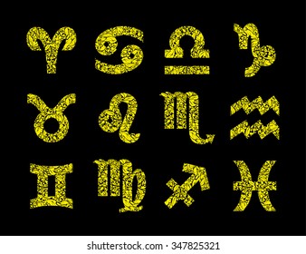 Zodiac sign - set