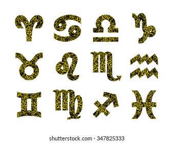 Zodiac sign - set