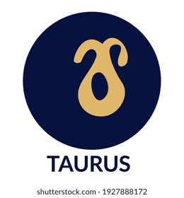 Zodiac sign is Taurus in isolation. Astrology. The science of the stars.