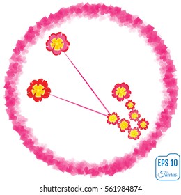 Zodiac sign Taurus. Primrose concept. Flowers concept. Constellation Taurus.