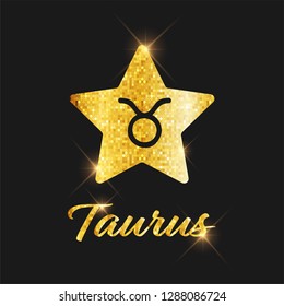 Zodiac sign- Taurus. Vector Illustration. Great for horoscopes, astrology