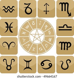 zodiac sign vector