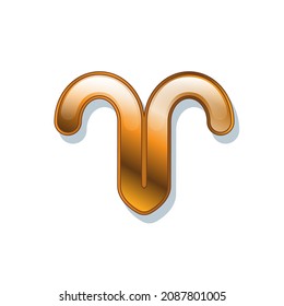Ilustración del vector de signo zodiaco aislada en fondo blanco