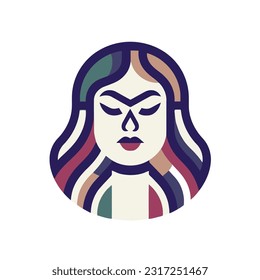 Zodiac sign Virgo. Astrological symbol. Vector illustration. Logo Design Template