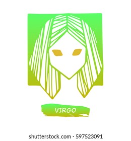 Zodiac sign virgo vector