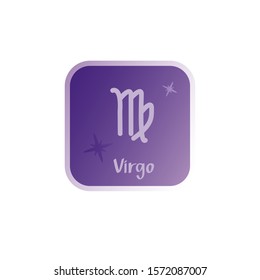 Zodiac sign Virgo vector illustration