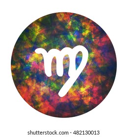A zodiac sign of virgo, vector illustration