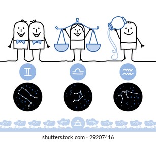 Zodiac signs - Air