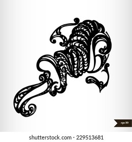 Zodiac signs black and white - Aquarius 