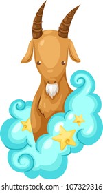 Zodiac signs -Capricorn vector Illustration