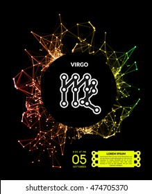 Zodiac Signs in form of lines, dots connected