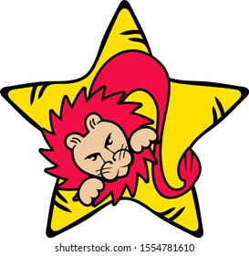 Zodiac signs in the form of stars.
Another look at the horoscope.