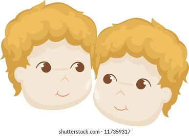 Zodiac signs - Gemini icon vector Illustration