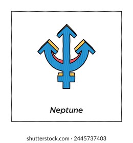 Zodiac Signs Horoscope Planets Neptune Symbol