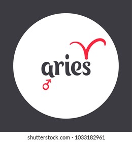 Zodiac signs. Horoscope symbols. Astrology icons