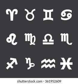 Zodiac Signs Icon Set