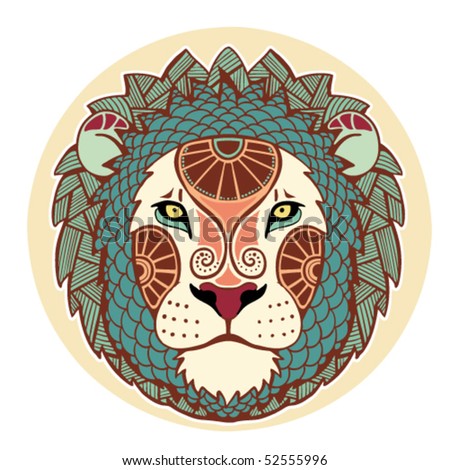 Zodiac signs - Leo (colored)