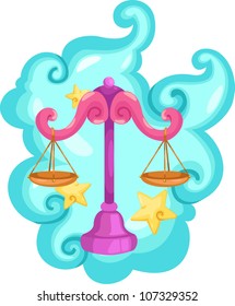 Zodiac signs - Libra vector Illustration