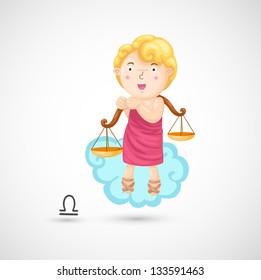 Zodiac signs - Libra vector Illustration
