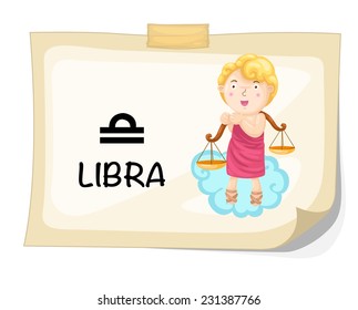 Zodiac signs - Libra vector Illustration