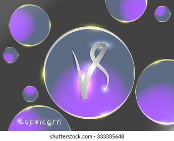 Zodiac signs on the background