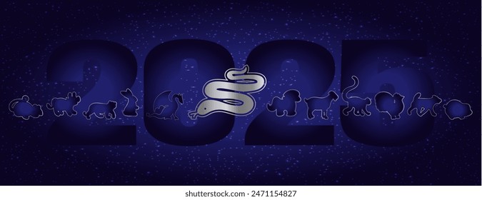 Zodiac signs pack in flat design. Chinese zodiac horoscope animals