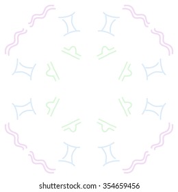 Zodiac signs pattern. 
