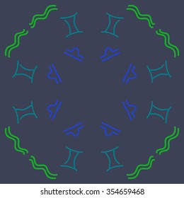 Zodiac signs pattern. 