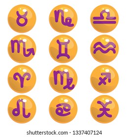 Zodiac signs set vector illustration