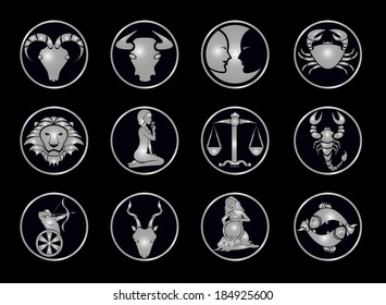 Zodiac signs (Silver)