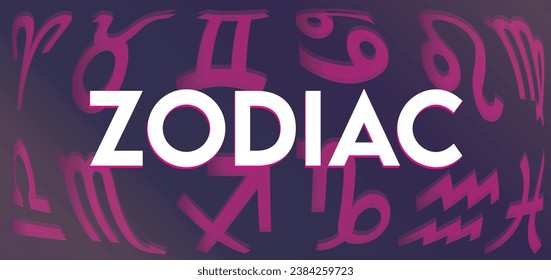 Zodiac Signs, Zodiac symbols icon set vector illustration zodiac star set