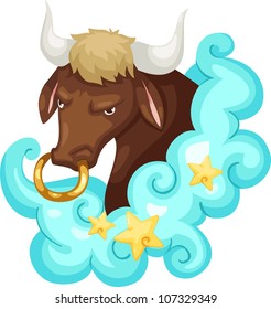 Zodiac signs - Taurus  vector Illustration