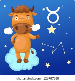Zodiac signs - Taurus vector Illustration