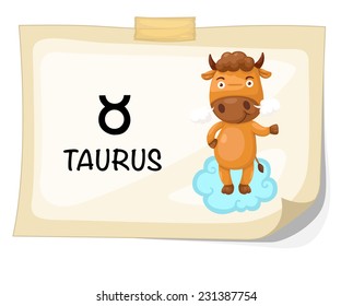 Zodiac signs - Taurus vector Illustration