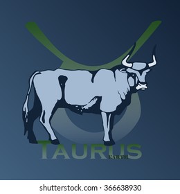 Zodiac signs - Taurus. Vector illustration