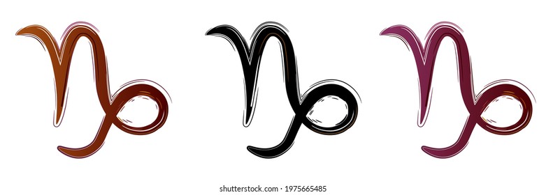 zodiac signs three options symbols