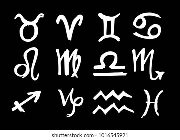 Zodiac signs. Vector
