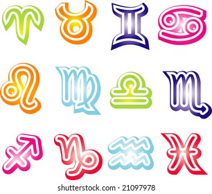 zodiac signs. Vector illustration