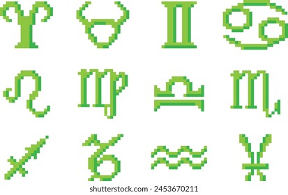 Zodiac Signs vector image for background or project