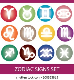 Zodiac signs - vector set