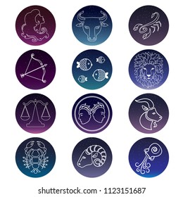 Chinese Zodiac Vector Icons Thin Line Stock Vector (Royalty Free ...
