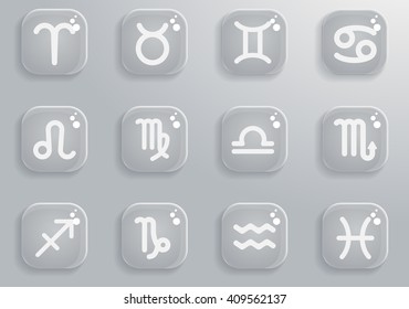 zodiac  simply symbols for web and user interface