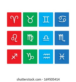 Zodiac Symbol flat icons