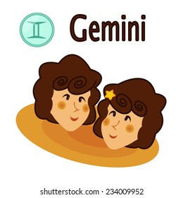 Zodiac symbol - gemini.