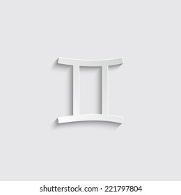 Zodiac Symbol icons. Gemini