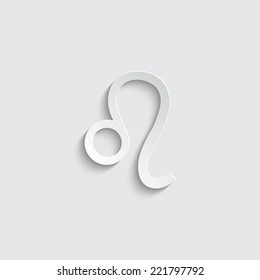 Zodiac Symbol icons. Leo