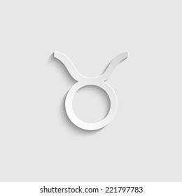 Zodiac Symbol icons. Taurus