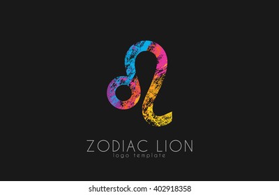 zodiac symbol Leo Lion symbol zodiac. Creative logo design