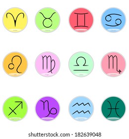 zodiac symbol vector